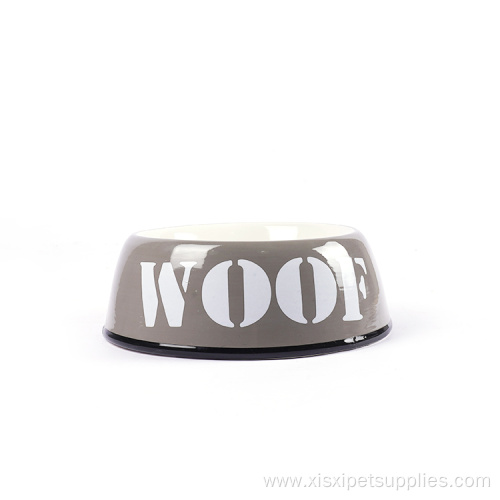 pet dog bowl cute cartoon pet eating bowl